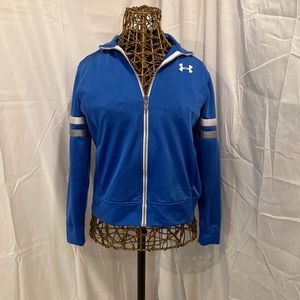 Blue under Amour sweater